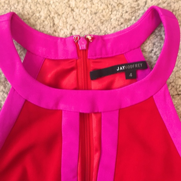 Jay Godfrey Halter Color Block Dress - Picture 5 of 9